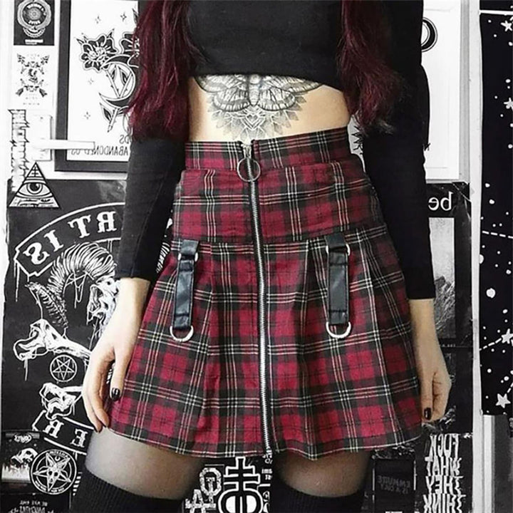 Harajuku Plaid Mini Skirt
