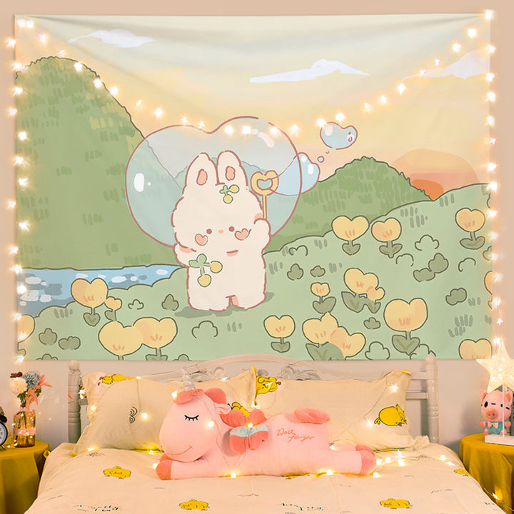 Cartoon Animal Wall Tapestry