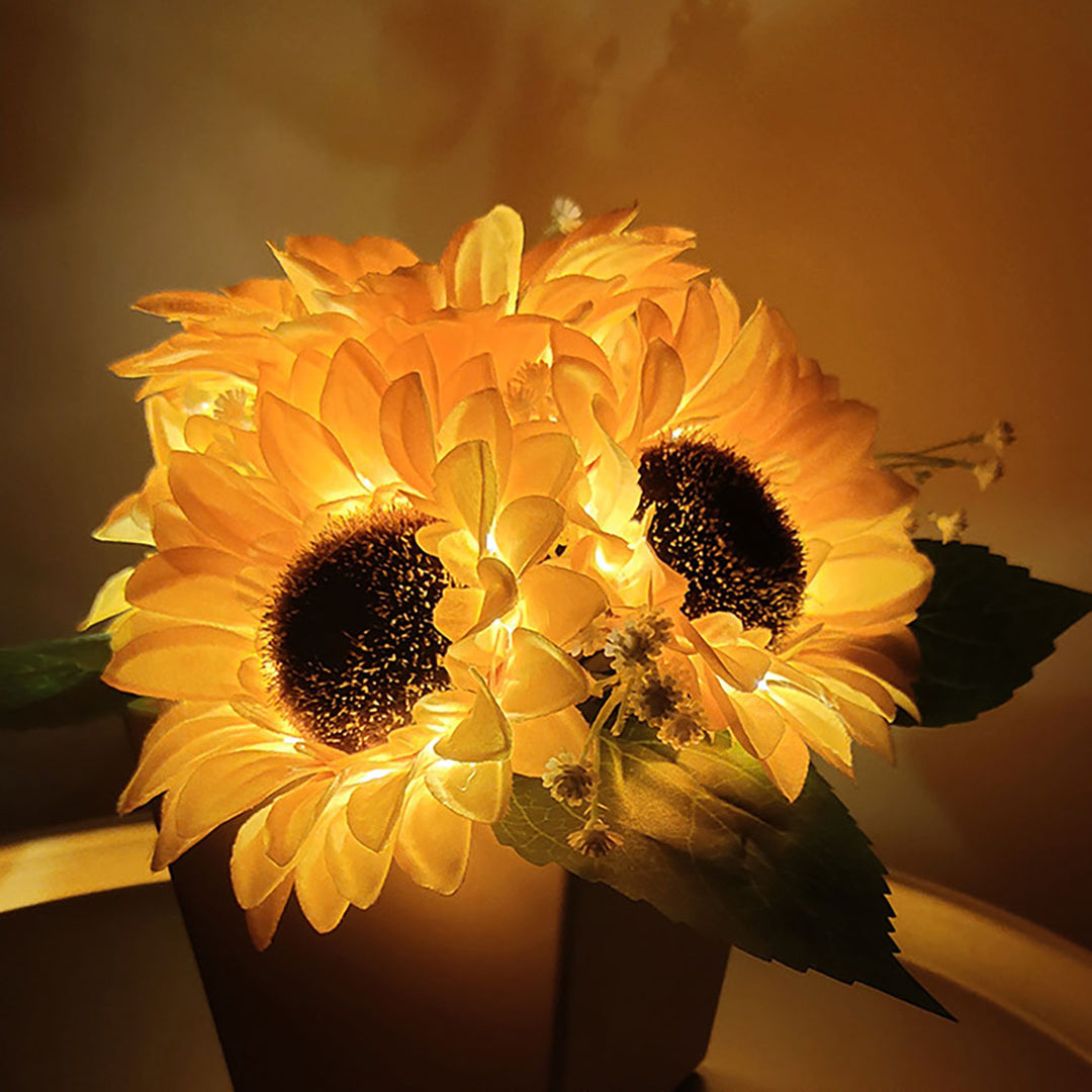 Creative Sunflower Pot Light