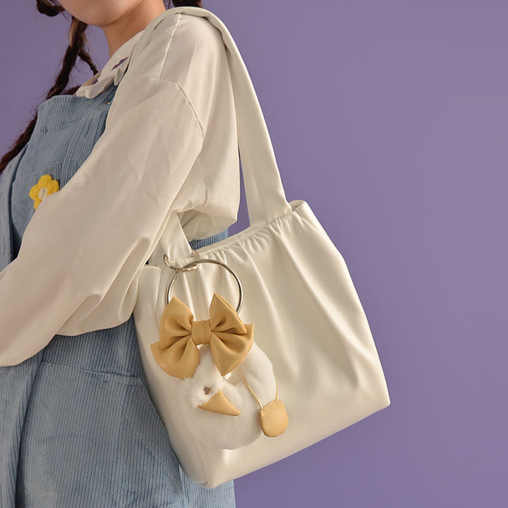 Bow Knot Goose Tote Bag