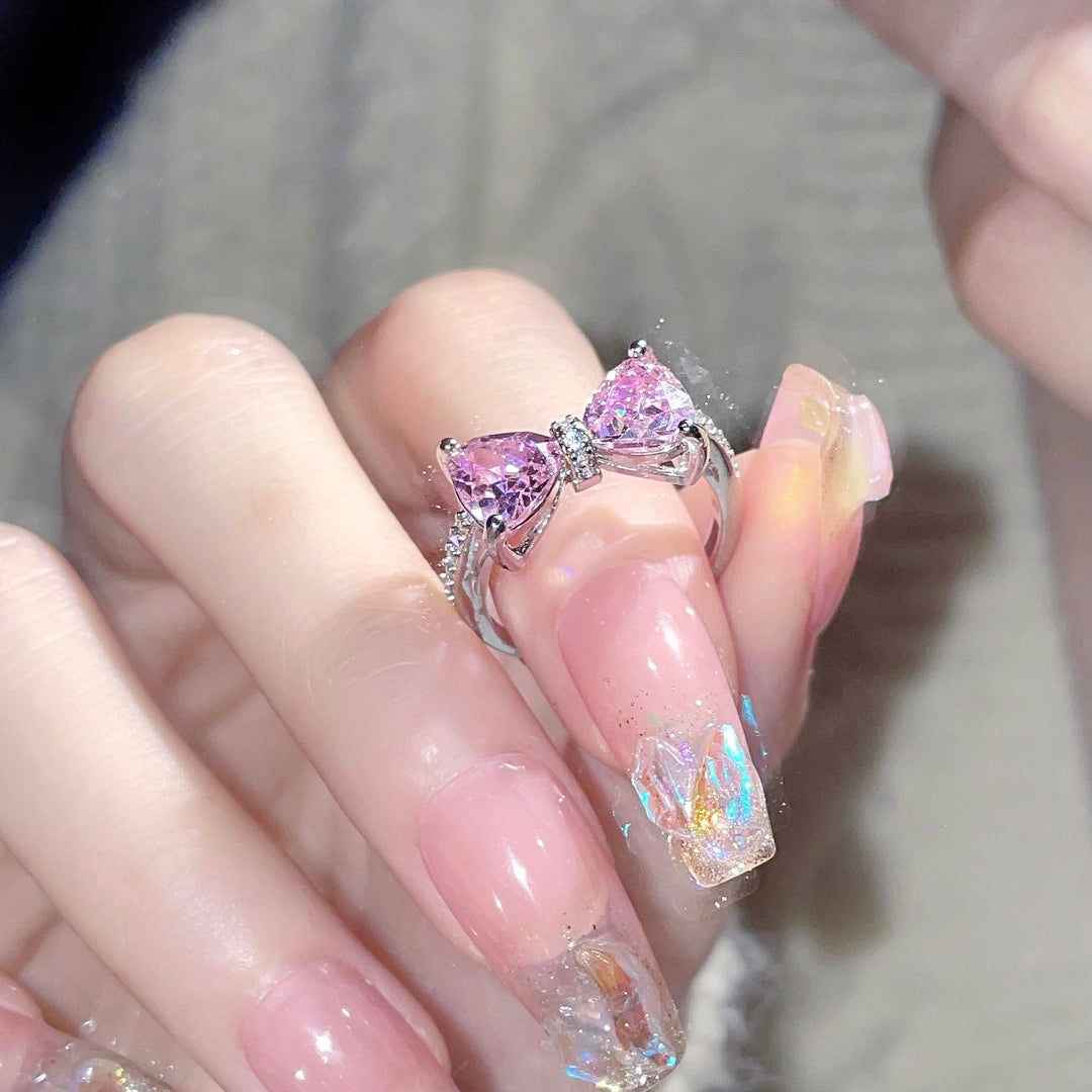 Pink Bow Ring-DOLLIEFAE