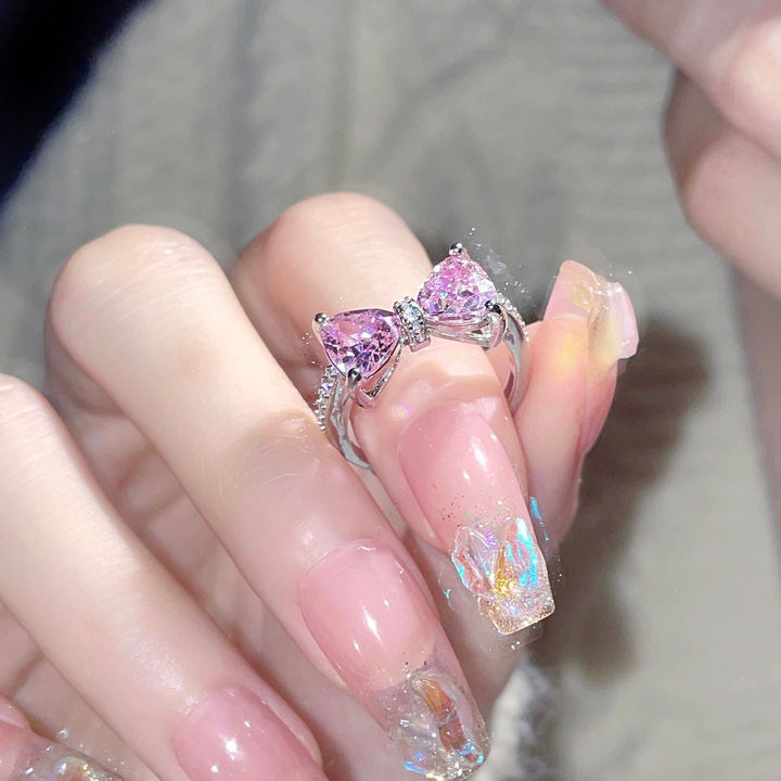 Pink Bow Ring-DOLLIEFAE
