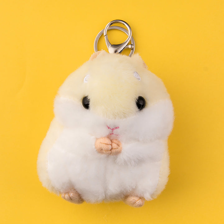 Kawaii Hamster Plush Keychain