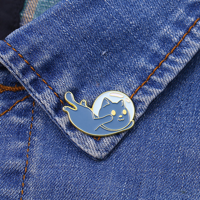 Outer Space Cat Mini Pins
