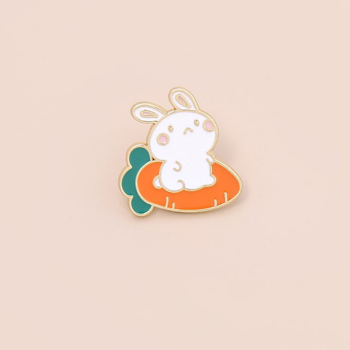 Bunny and Carrots Mini Alloy Pins