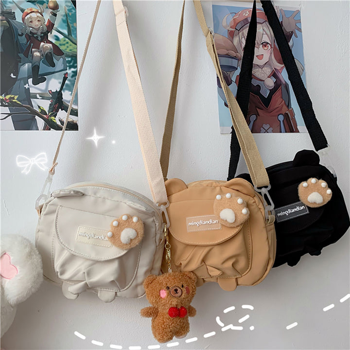 Cute Bear Ears Head Mini Crossbody Bag