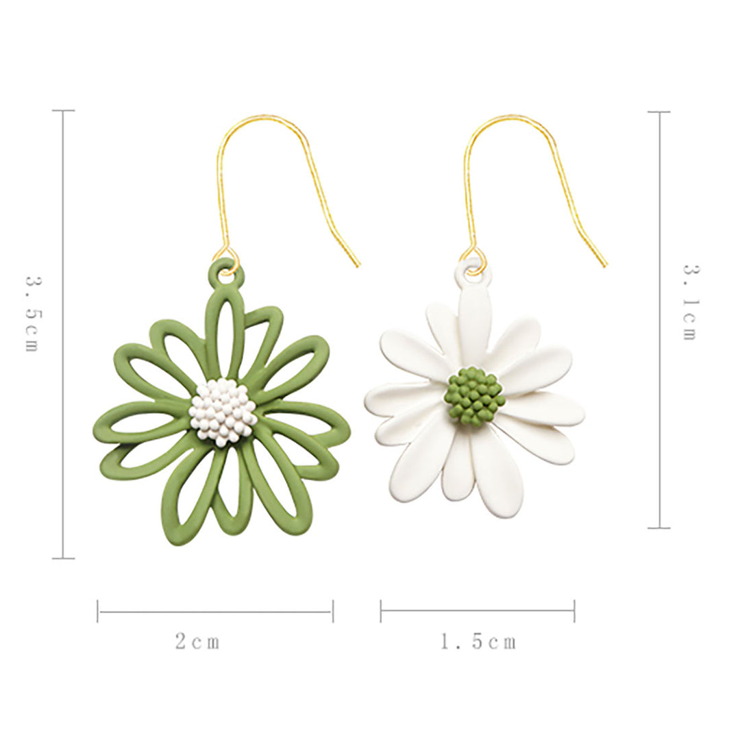 Mismatched Daisy Inspired Earrings