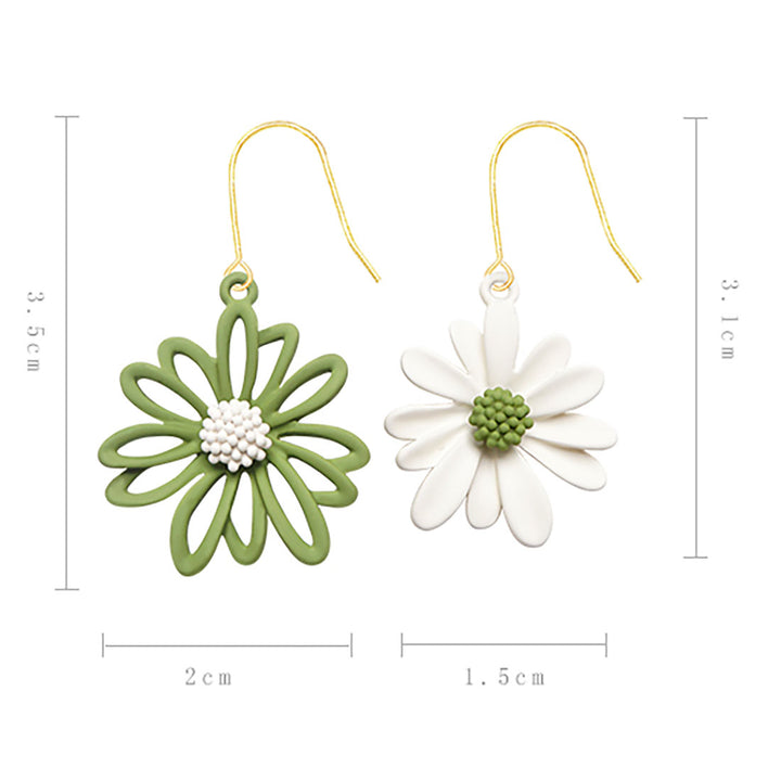 Mismatched Daisy Inspired Earrings