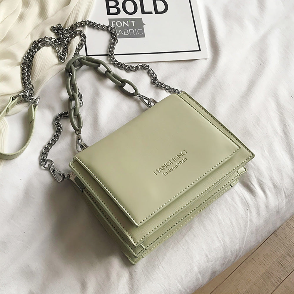 Basic Square Chain Sling Bag