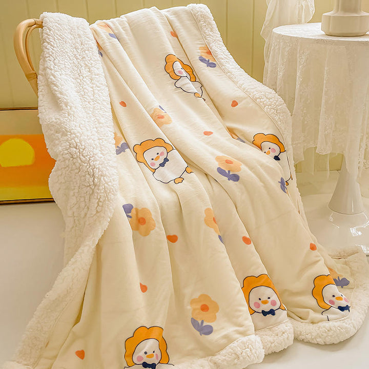 Cute Duck Warm Blanket