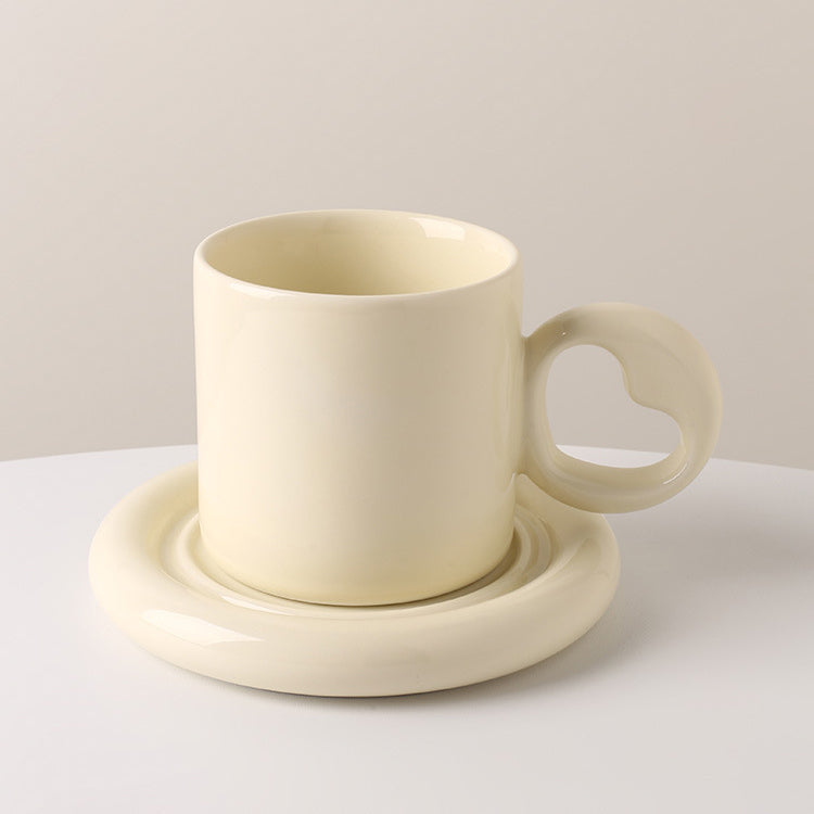 Heart-Shaped Cup and Plate