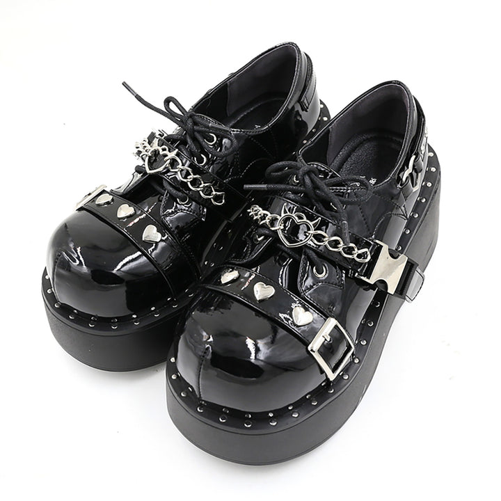 Lolita Chain Buckle Round Toe Shoes