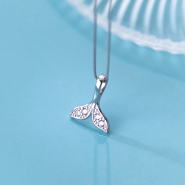 Mermaid Tail Sterling Silver Necklace