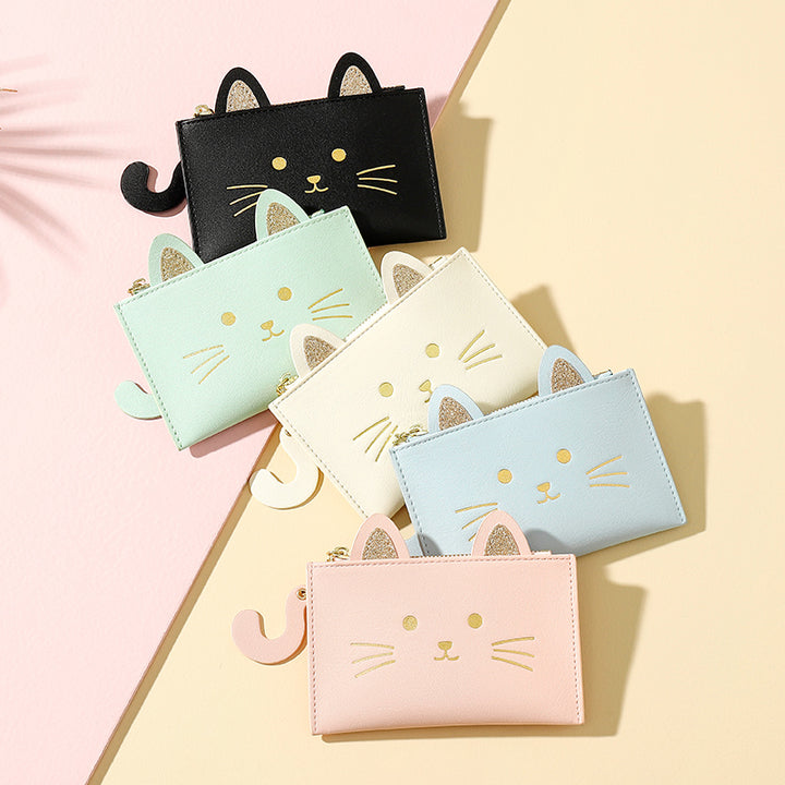 Cute Cat Credit Card Holder Wallet