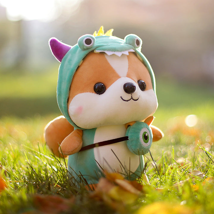 Adorable Dinosaur Squirrel Plush Toy