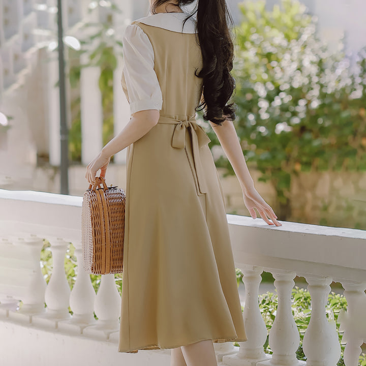 Vintage College Style Doll Collar Dress