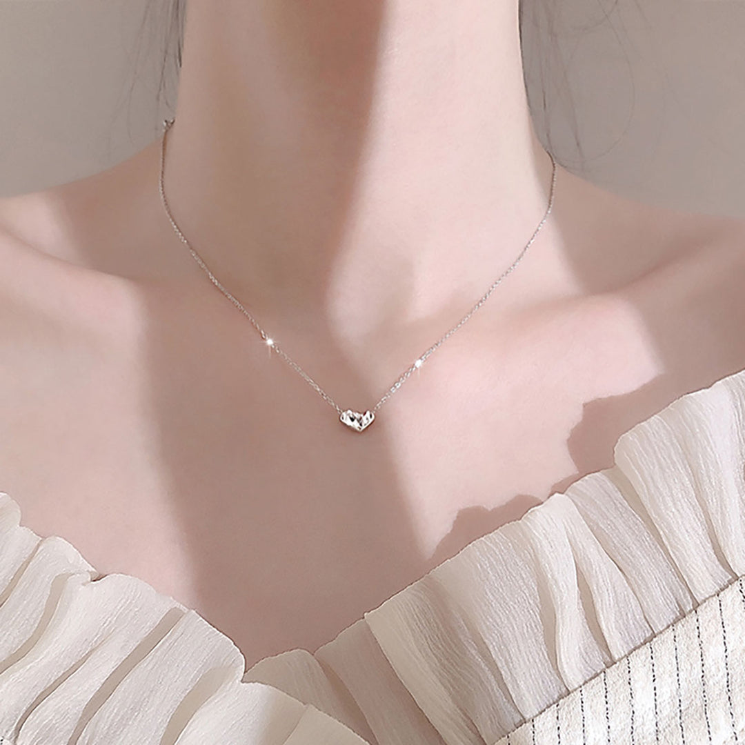 Little Heart Pendant Silver Necklace