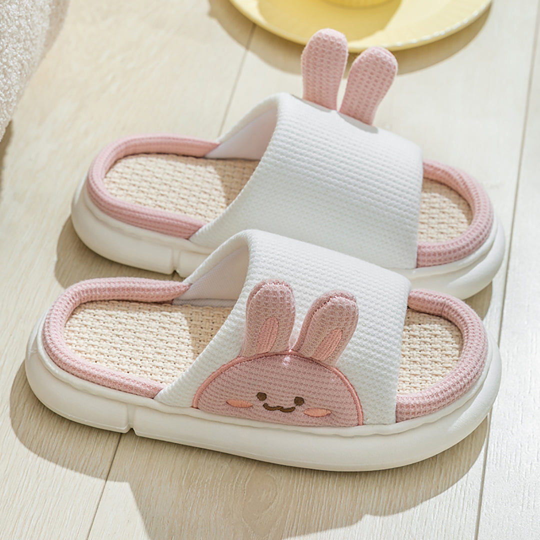 Cute Bunny Linen Summer Sandals