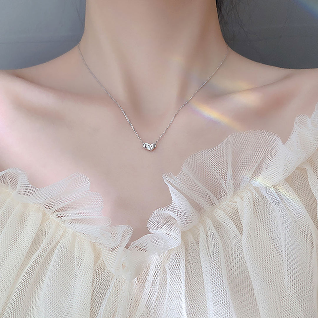 Little Heart Pendant Silver Necklace