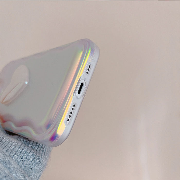 Laser Color Heart Design iPhone Case