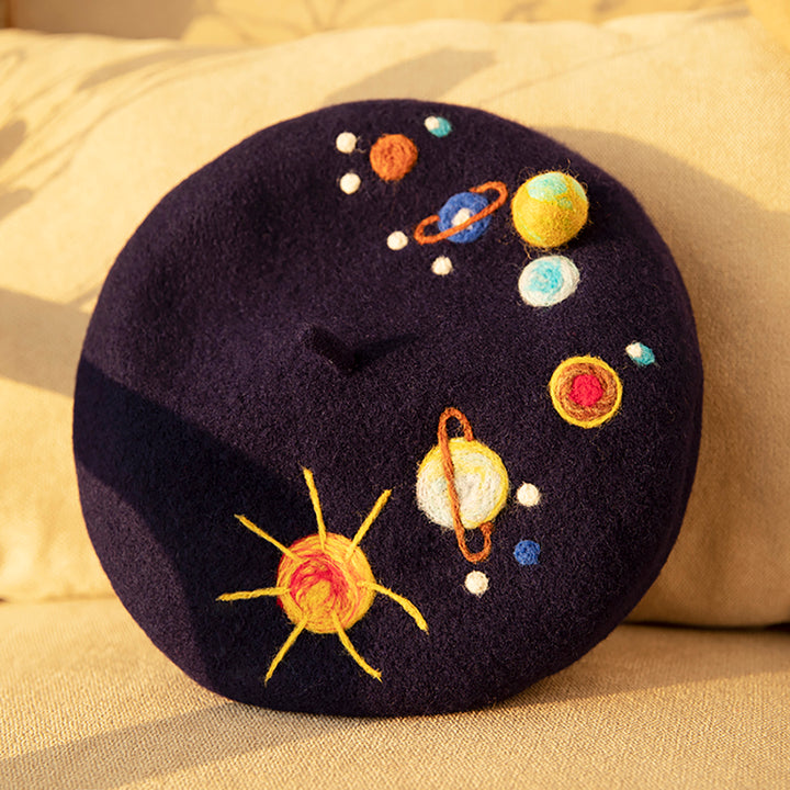 Planets Handmade Wool Beret