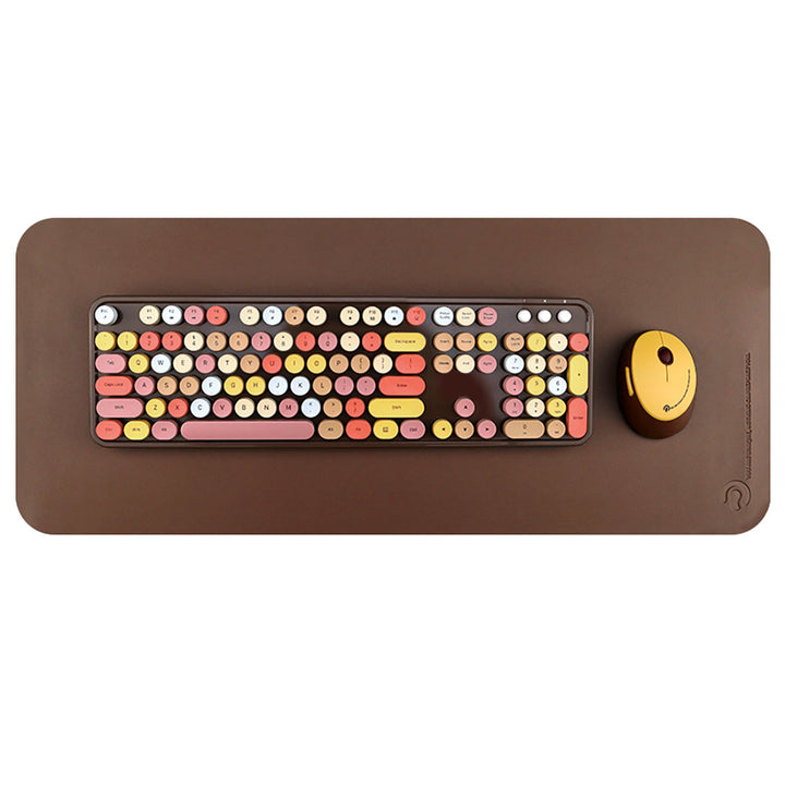 Vintage Colorful Keyboard & Mouse Set