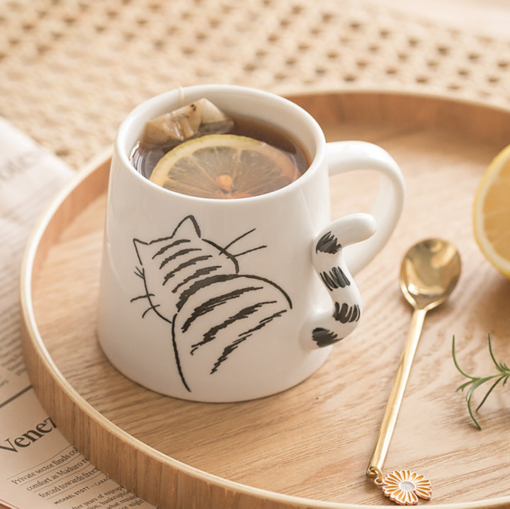 Cat Print Ceramic Mug