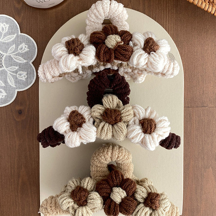 Daisy Crochet Hair claw