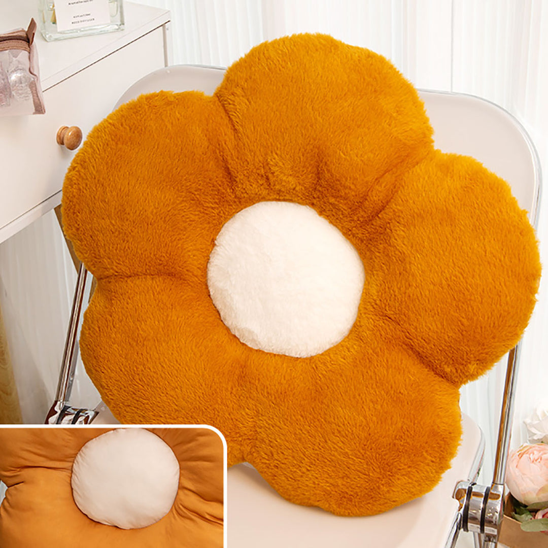 Fuzzy Flower Cushion