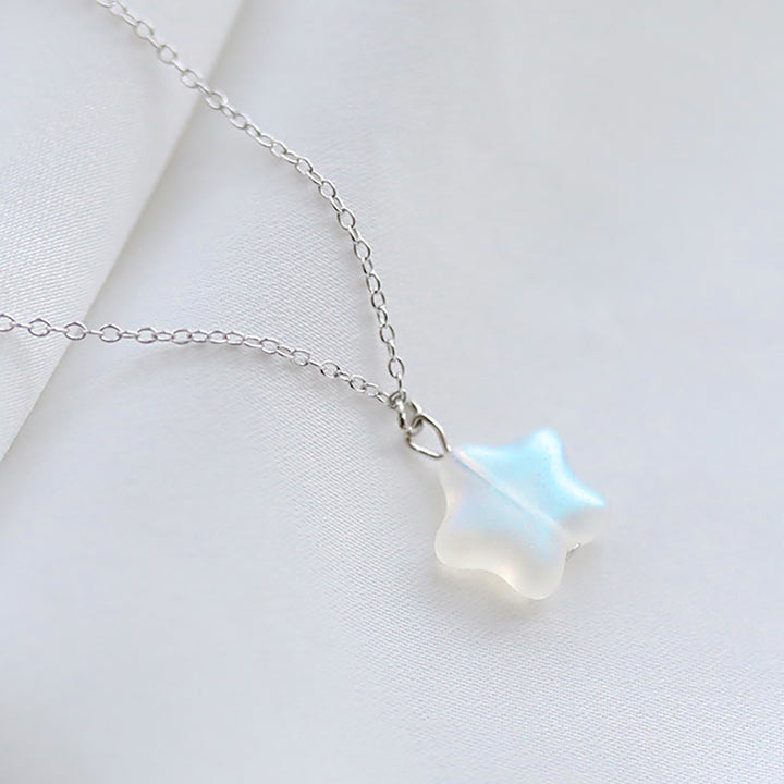 Lovely Star Pendant 925 Sterling Silver Necklace