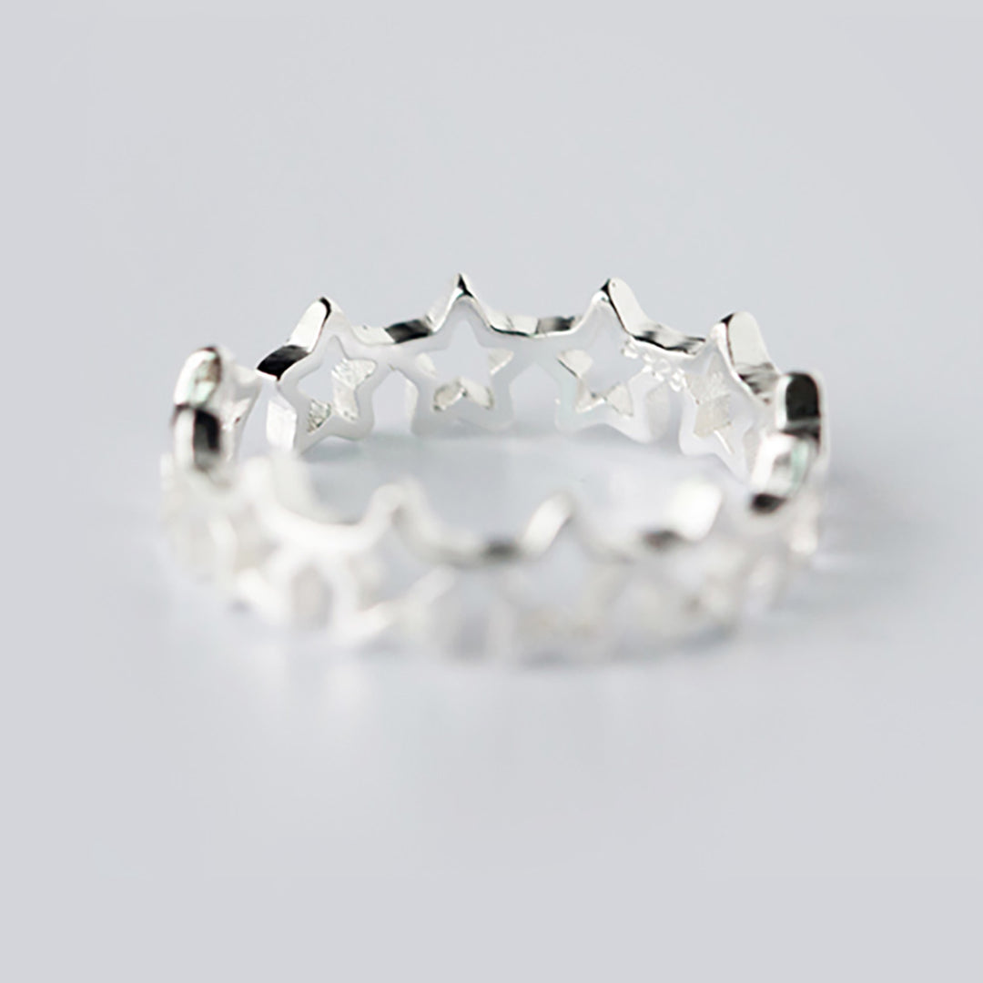 Classic Mini Stars Silver Ring