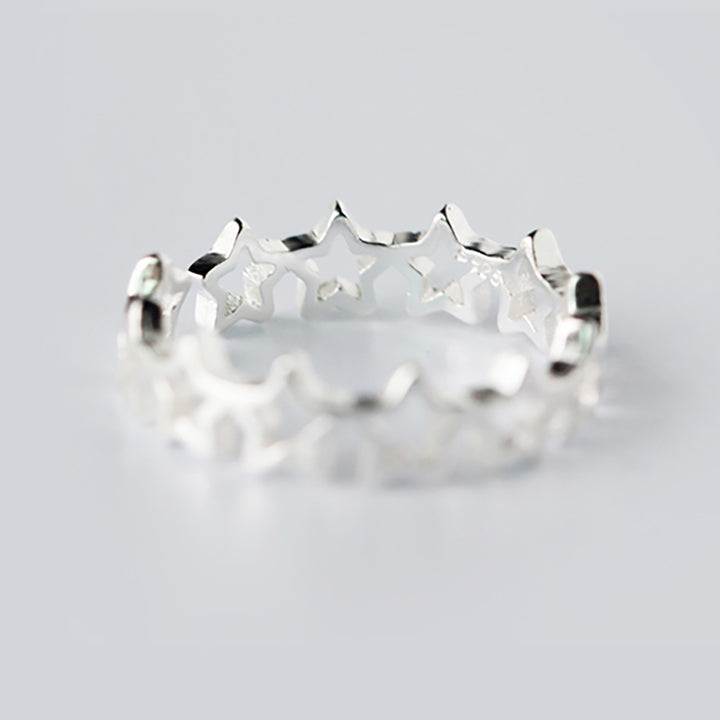 Classic Mini Stars Silver Ring