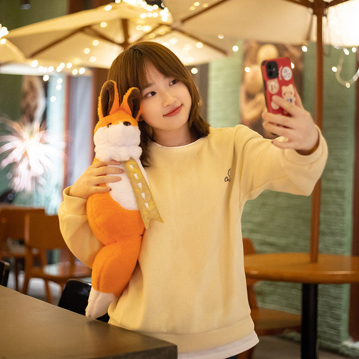 Cute Fox Plush Backpack Shoulder Bag