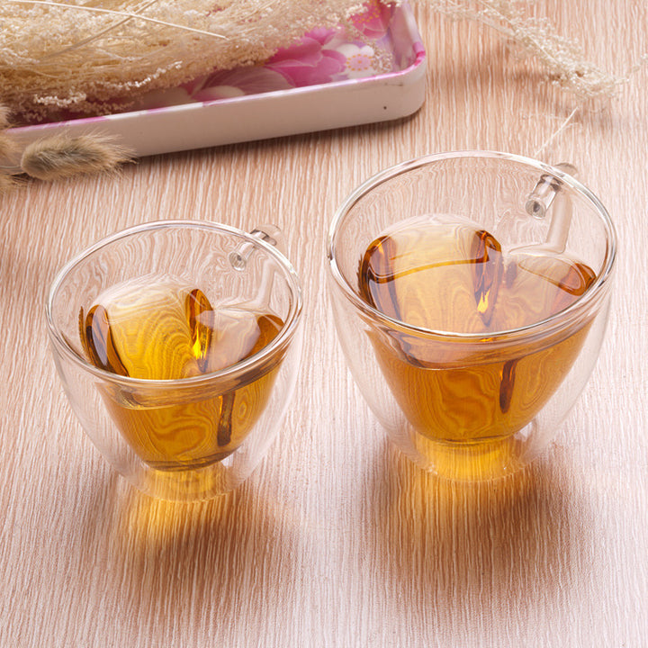 Heart Shaped Glass Cup