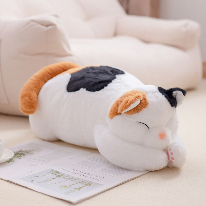 Cute Big Sleeping Cat Plush Toy