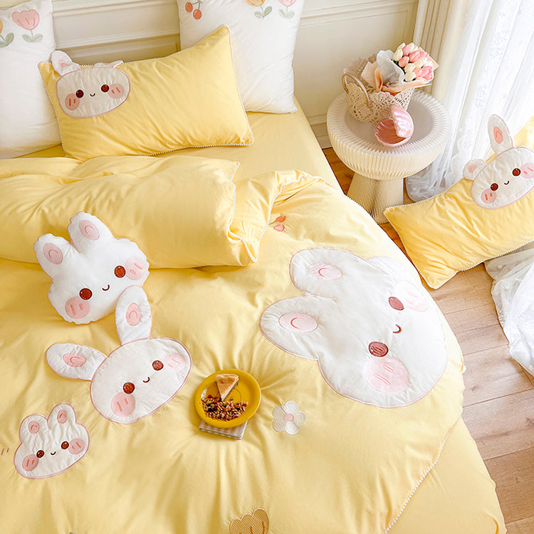 Cute Bunny Inspire Bedding Set