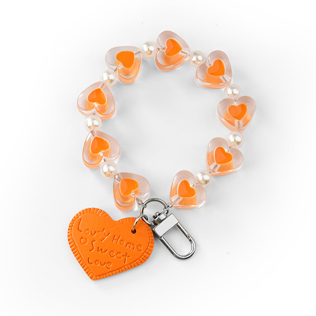 Lovely Hearts Beads Wristlet Bracelet