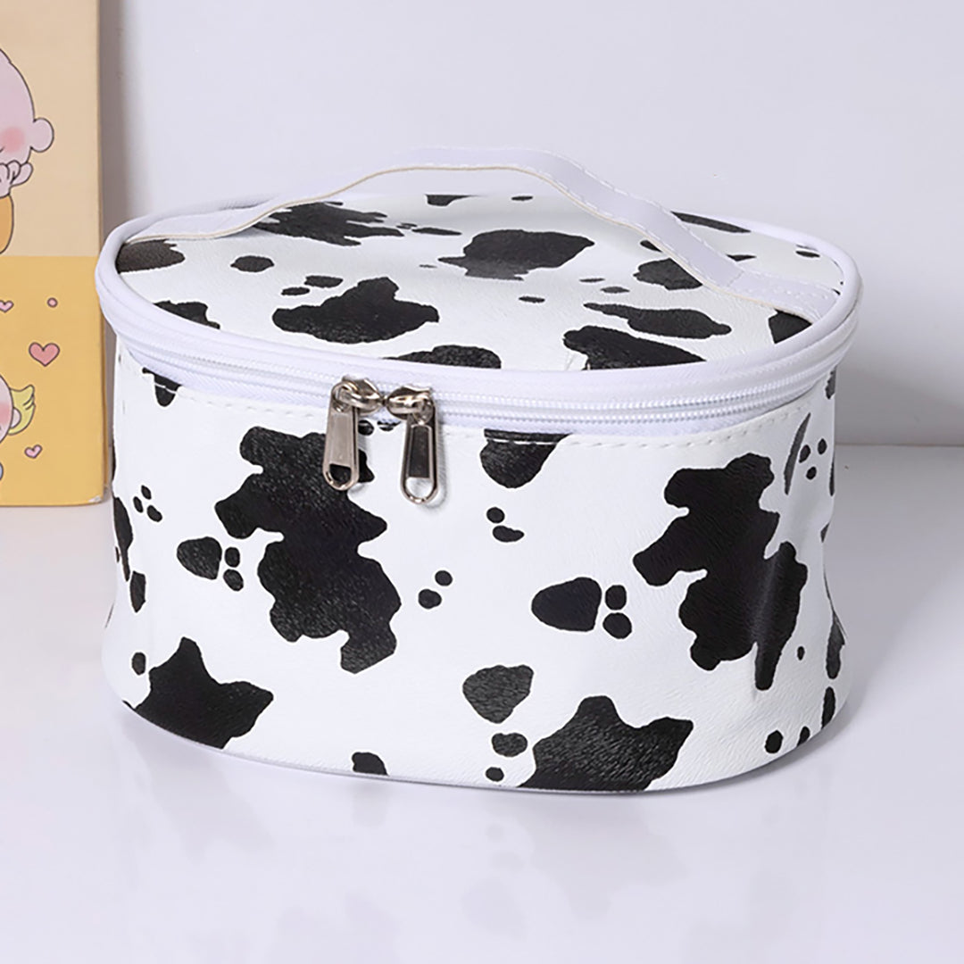 Cow Print Makeup Bag