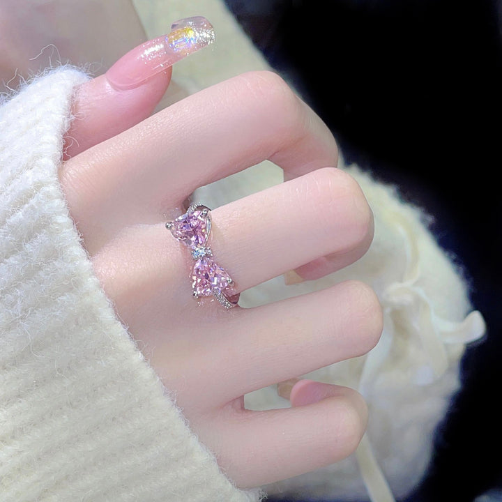 Pink Bow Ring-DOLLIEFAE