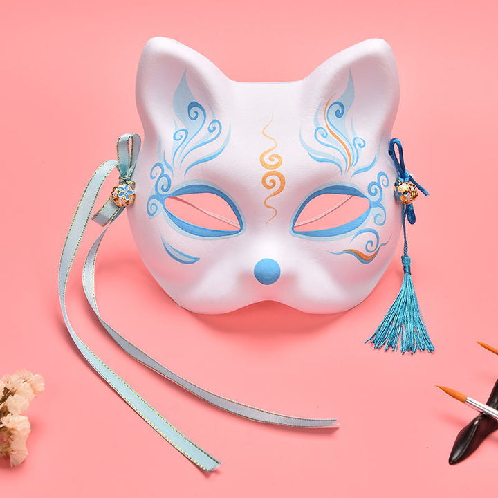 Hand Drawn Japanese Style Fox Mask