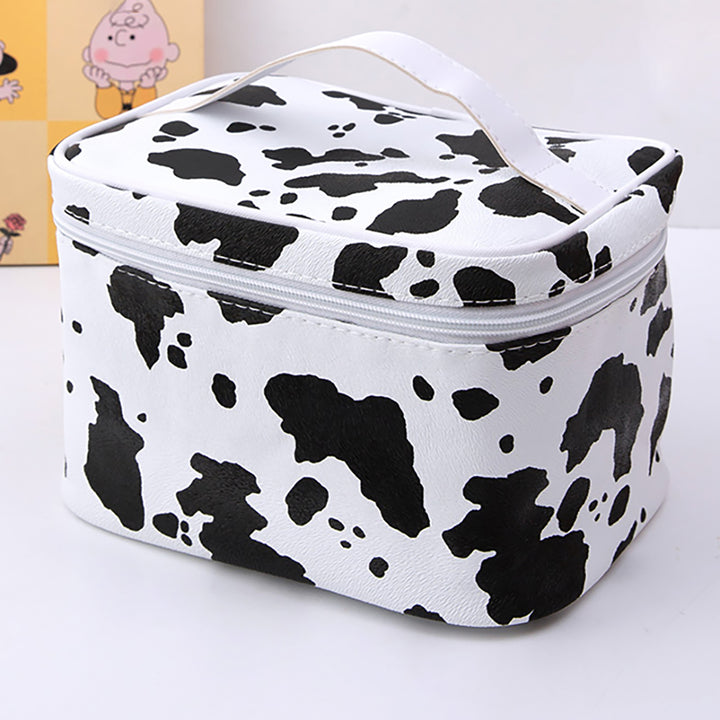 Cow Print Makeup Bag