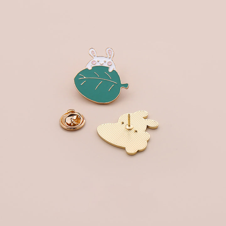 Bunny and Carrots Mini Alloy Pins
