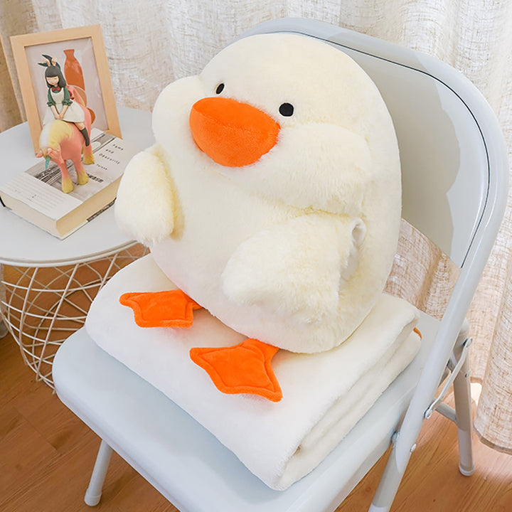 Cute Duck Hand Warmer Blanket Pillow