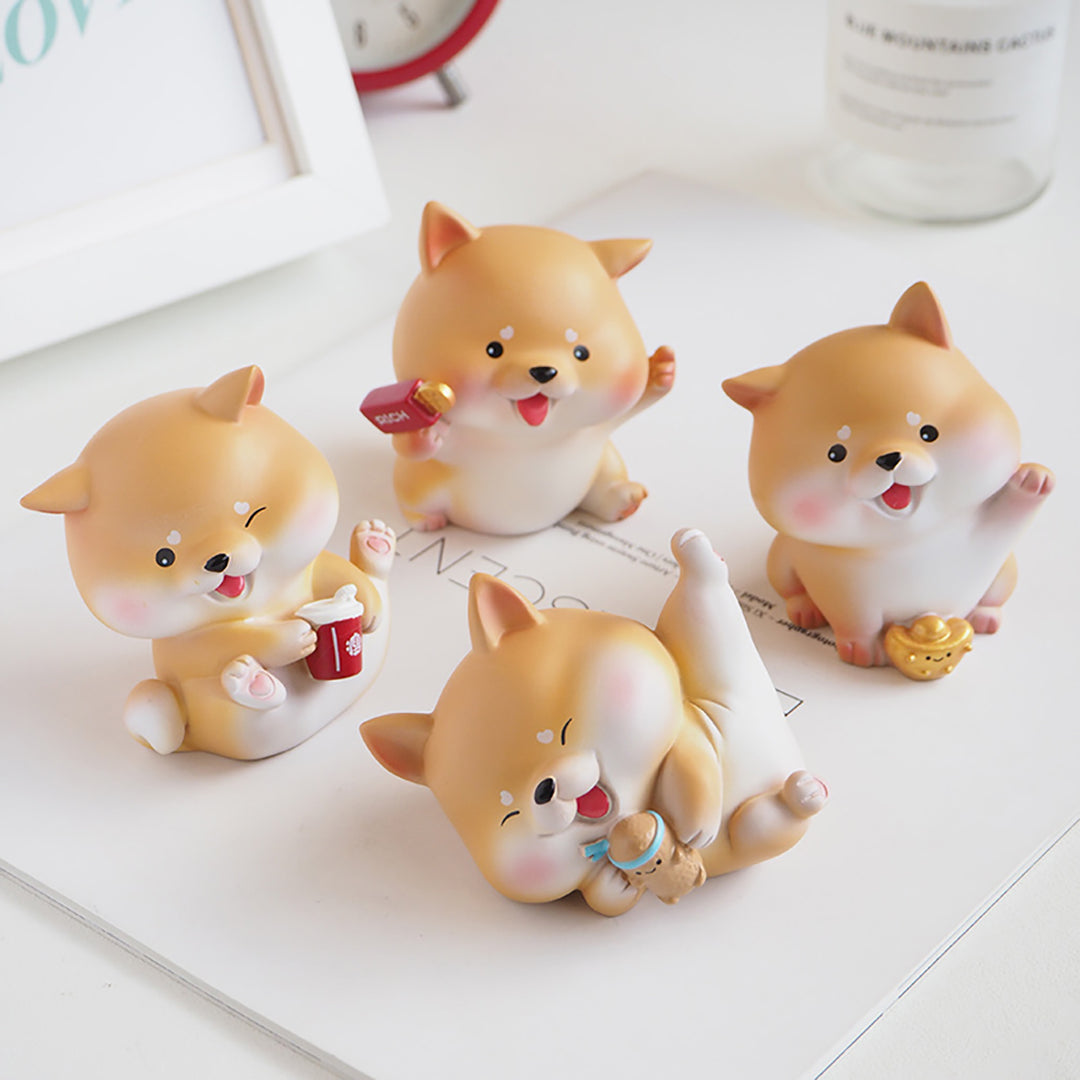 Mini Shiba Inu Ornaments Set