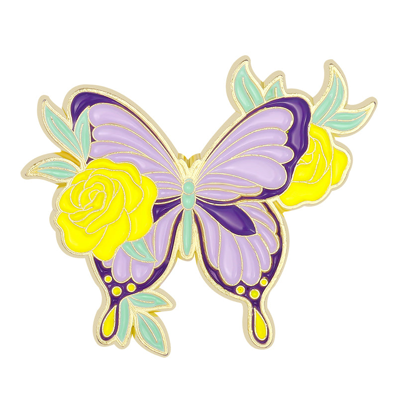 Floral Butterfly Pins