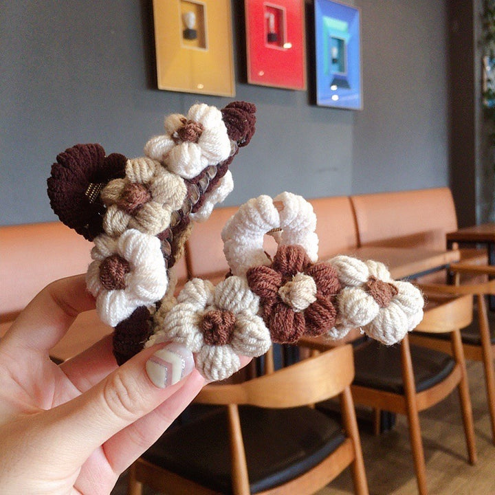 Daisy Crochet Hair claw