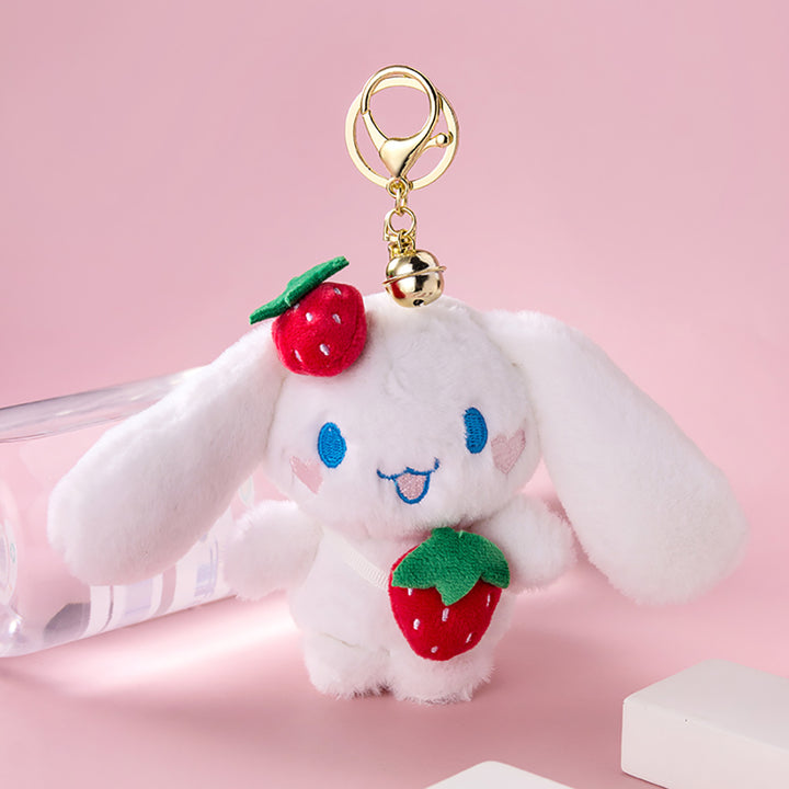 Cute Cartoon Rabbit Plush Keychain