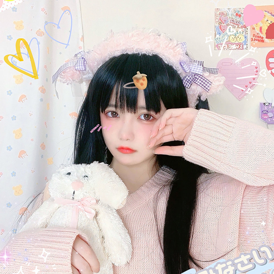 Kawaii Sheep Ears Mini Bow Headband