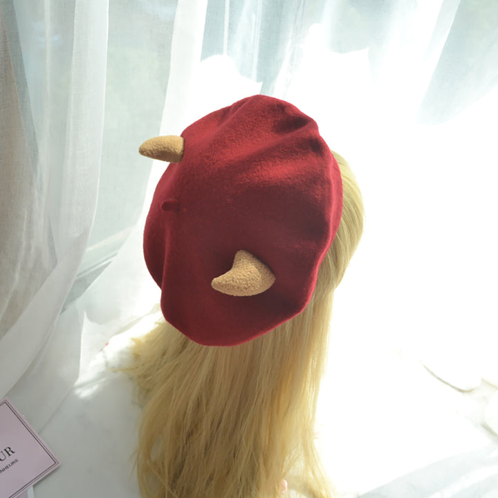 Little Devil Horn Beret Hat