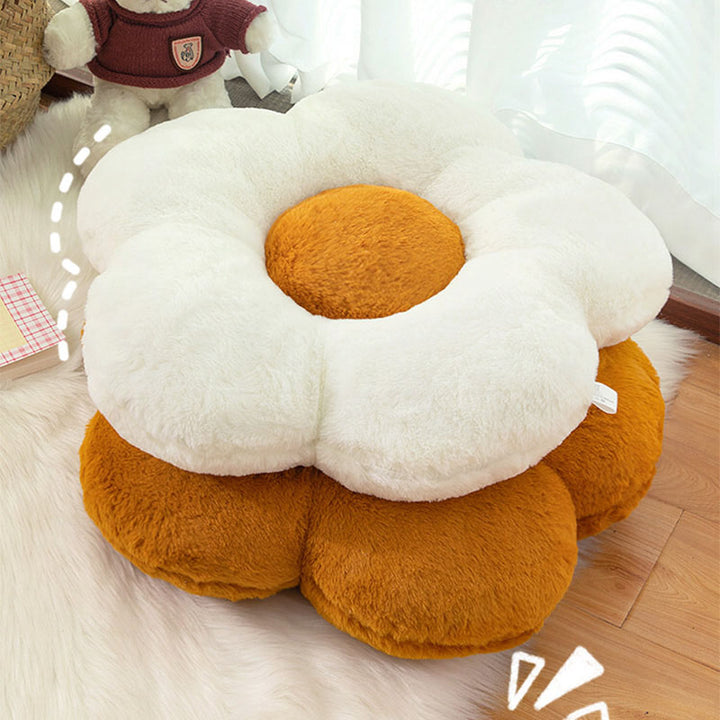 Fuzzy Flower Cushion